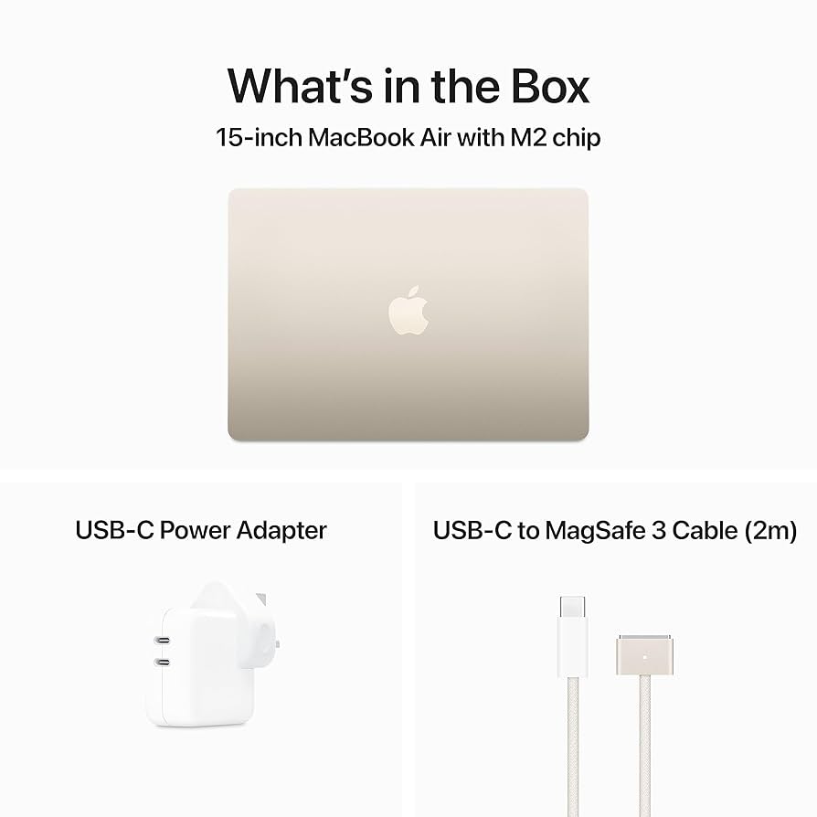 Apple 2023 MacBook Air laptop with M2 chip: 15.3-inch Liquid